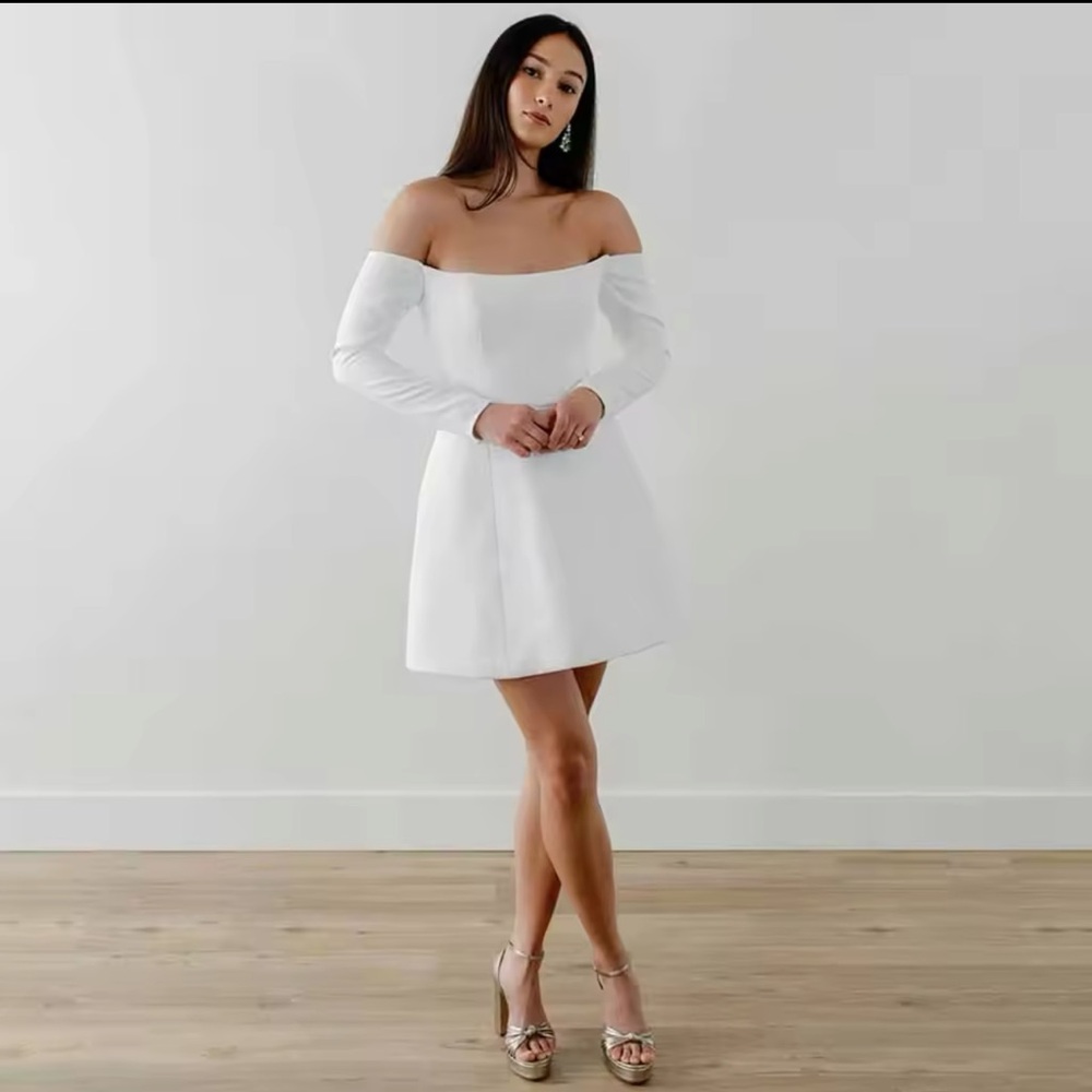 By Watters White Mini Dress